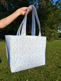 Vintage Blue Signature Tote Bag