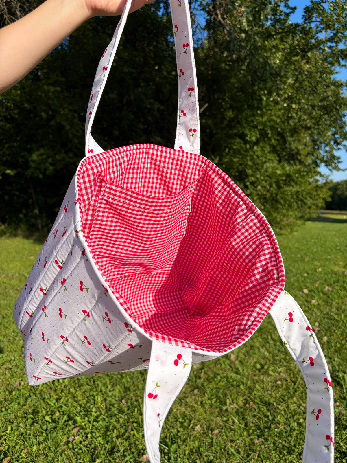 Cherry Red Signature Tote Bag