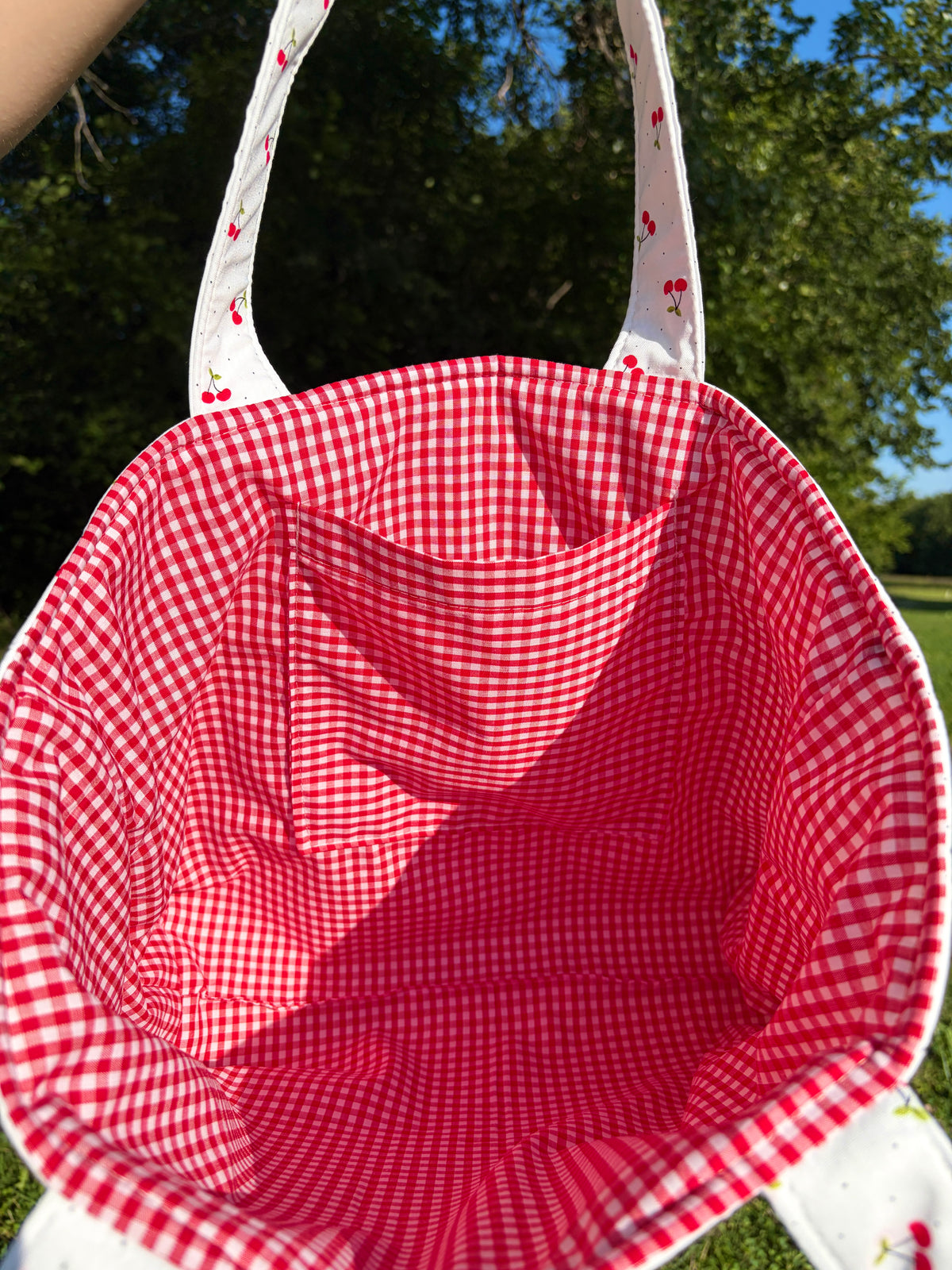 Cherry Red Signature Tote Bag
