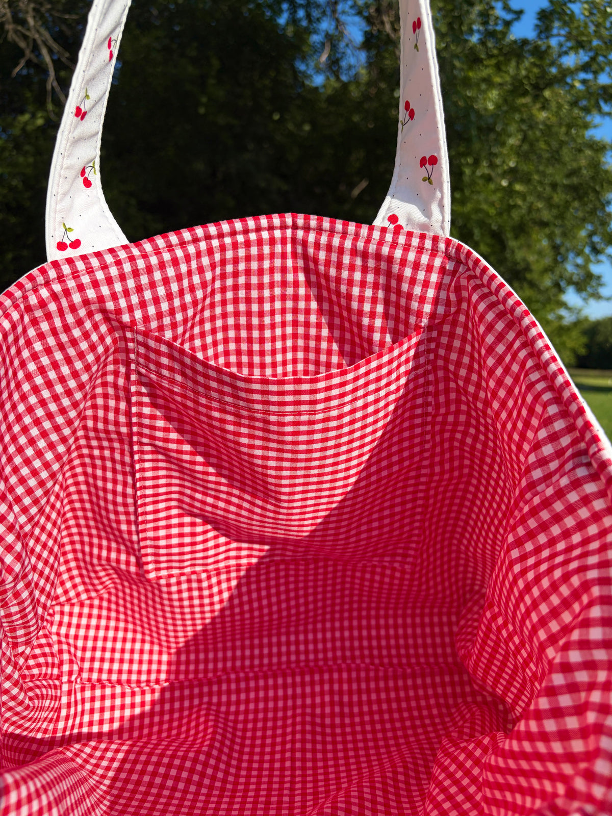 Cherry Red Signature Tote Bag