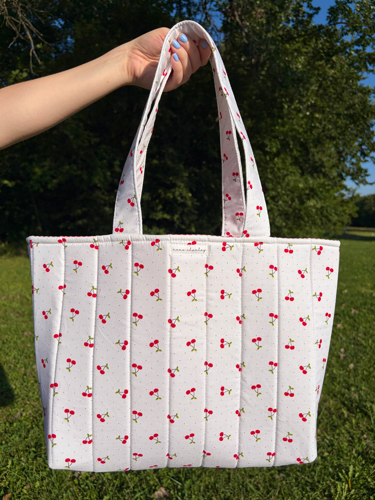 Cherry Red Signature Tote Bag