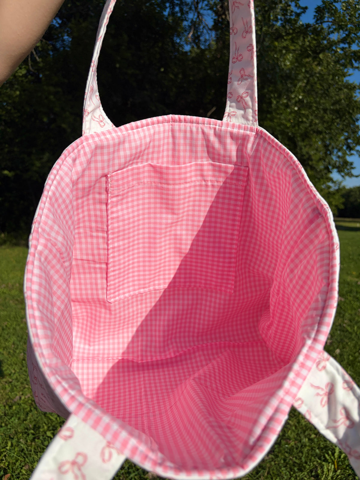 Mini Pink Bows Signature Tote Bag