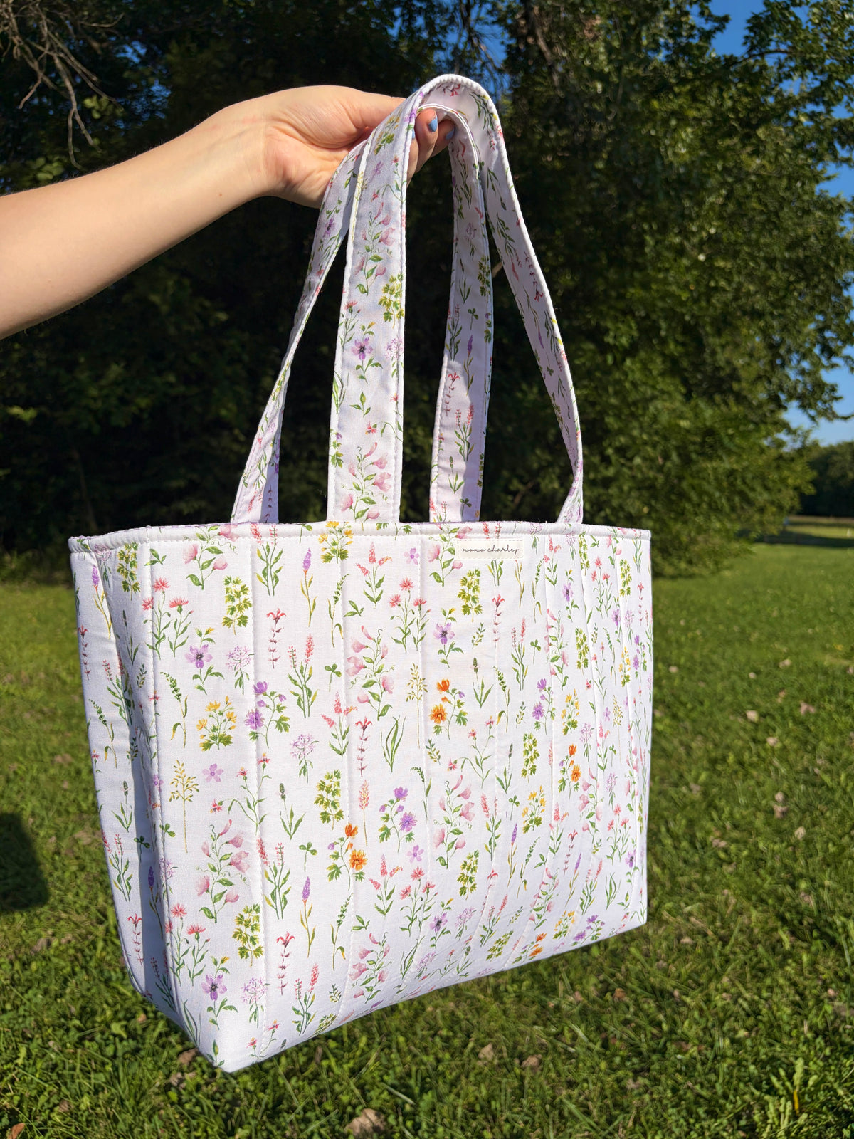 Purple Wildflower Signature Tote Bag