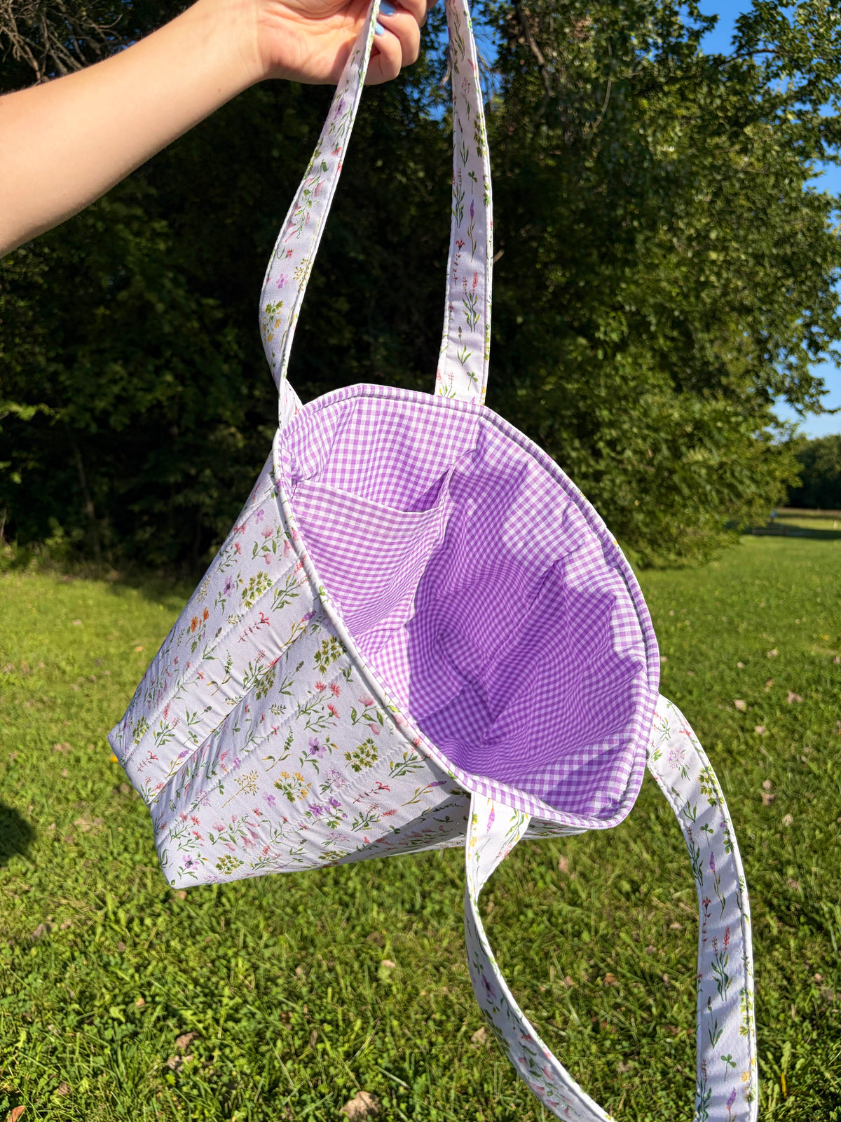 Purple Wildflower Signature Tote Bag