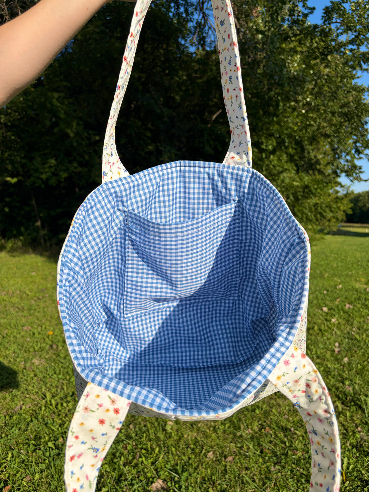 Mini Colorful Flowers Signature Tote Bag