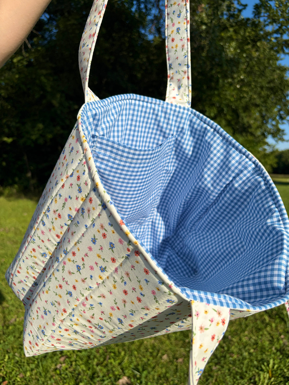 Mini Colorful Flowers Signature Tote Bag