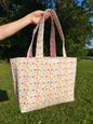Bright Floral Signature Tote Bag
