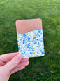 Light Blue and Yellow Phone Wallet #31