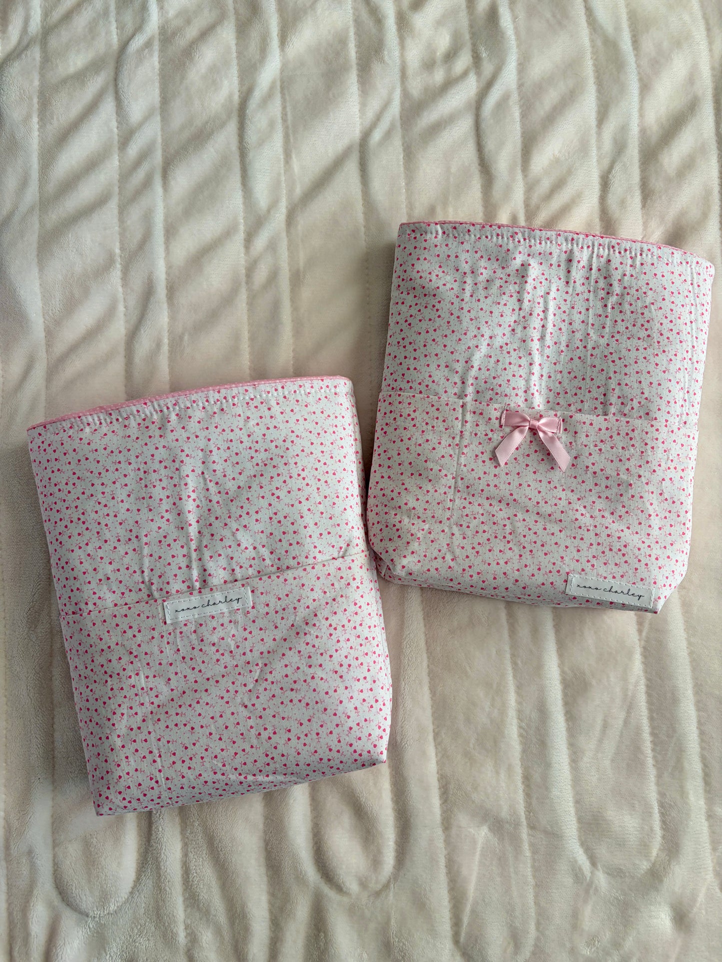 The Tiny Pink Hearts Bible Sleeve