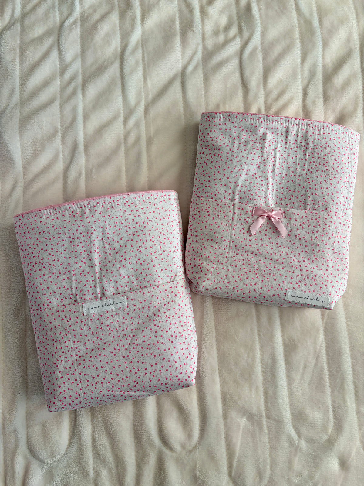 Tiny Pink Hearts Bible Sleeve