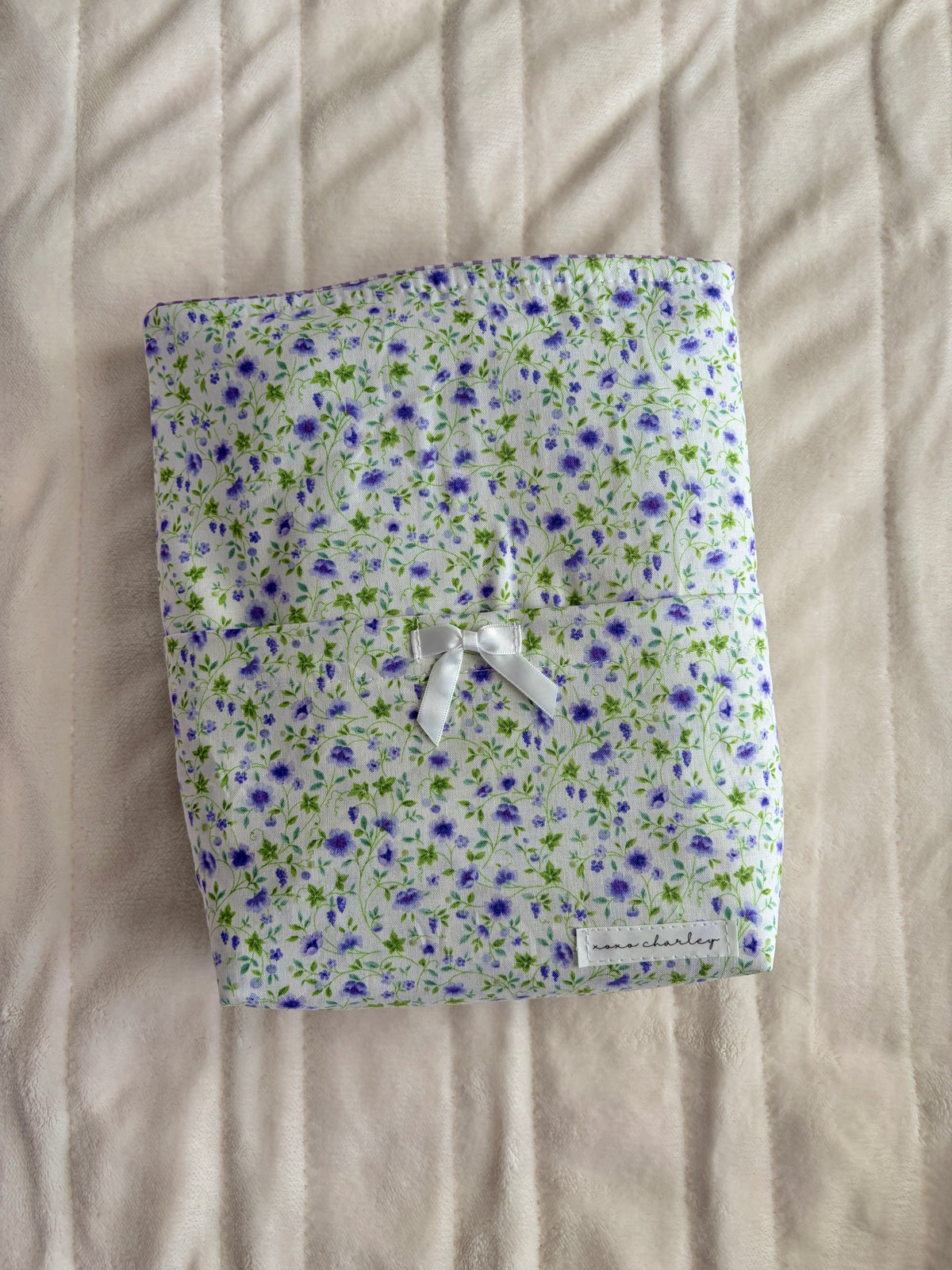 Purple Floral Bible Sleeve