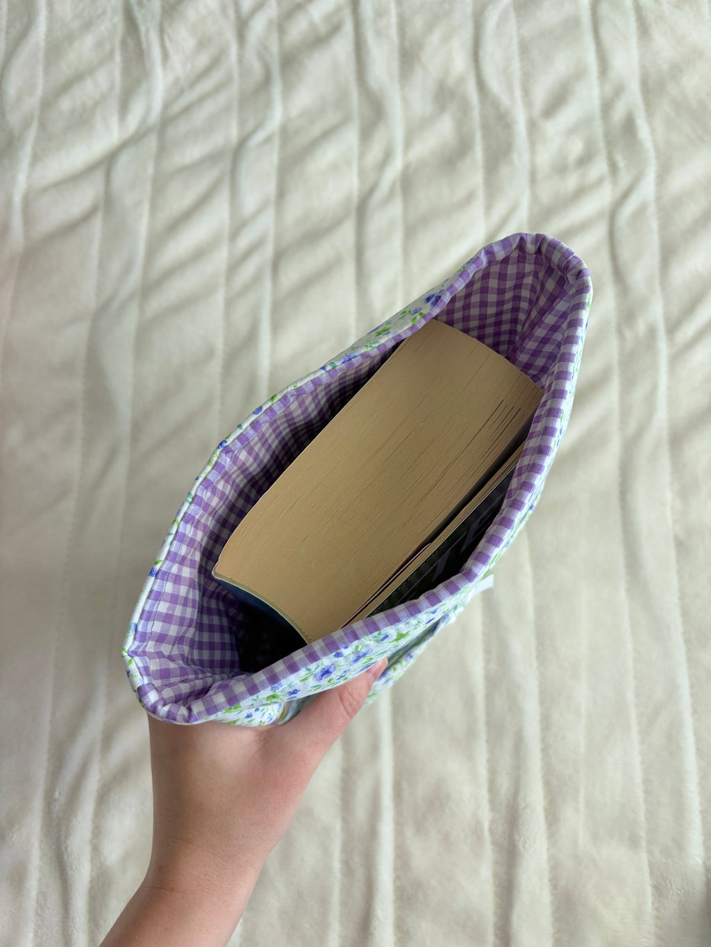 Purple Floral Bible Sleeve