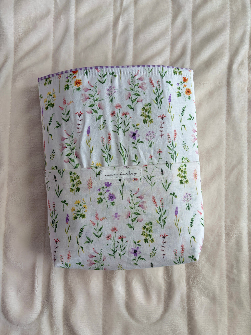 Purple Wildflower Bible Sleeve