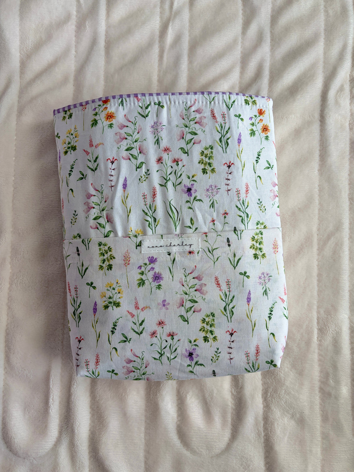 Purple Wildflower Bible Sleeve
