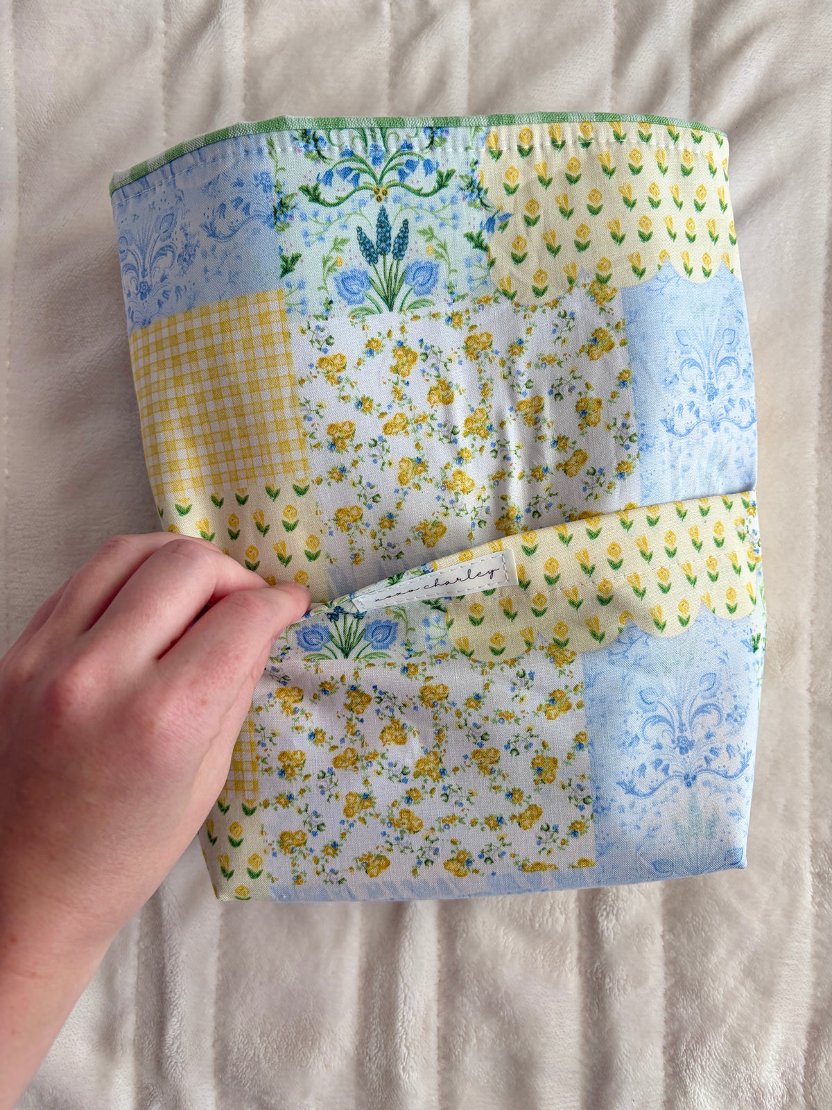Green Patchwork Bible Sleeve
