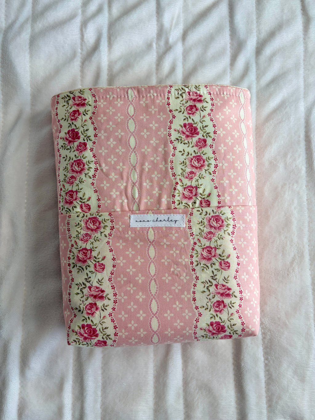 Pink and Yellow Floral Bible Sleeve