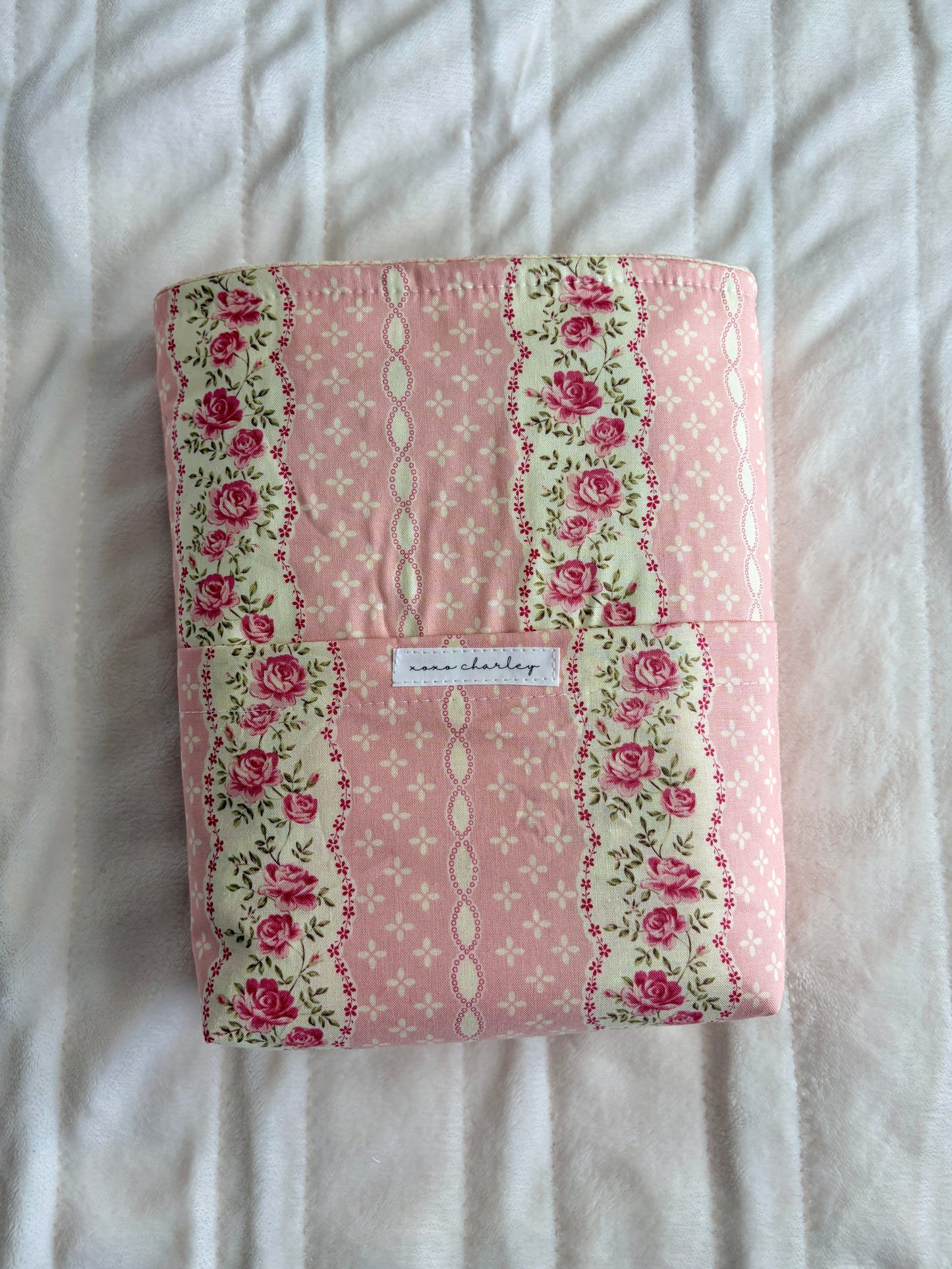 The Pink and Yellow Floral Bible Sleeve