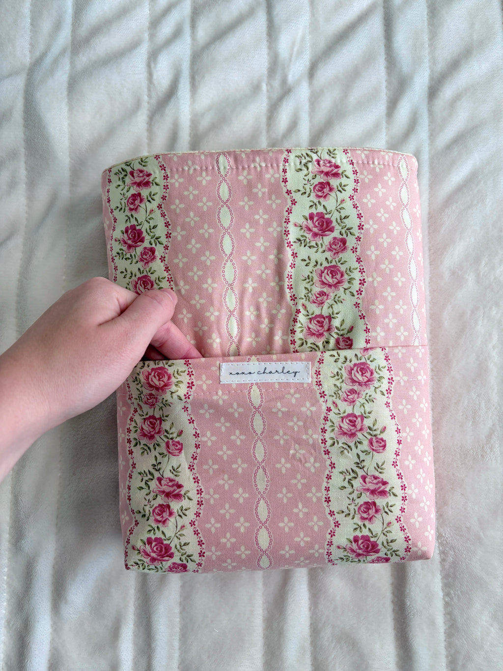 Pink and Yellow Floral Bible Sleeve