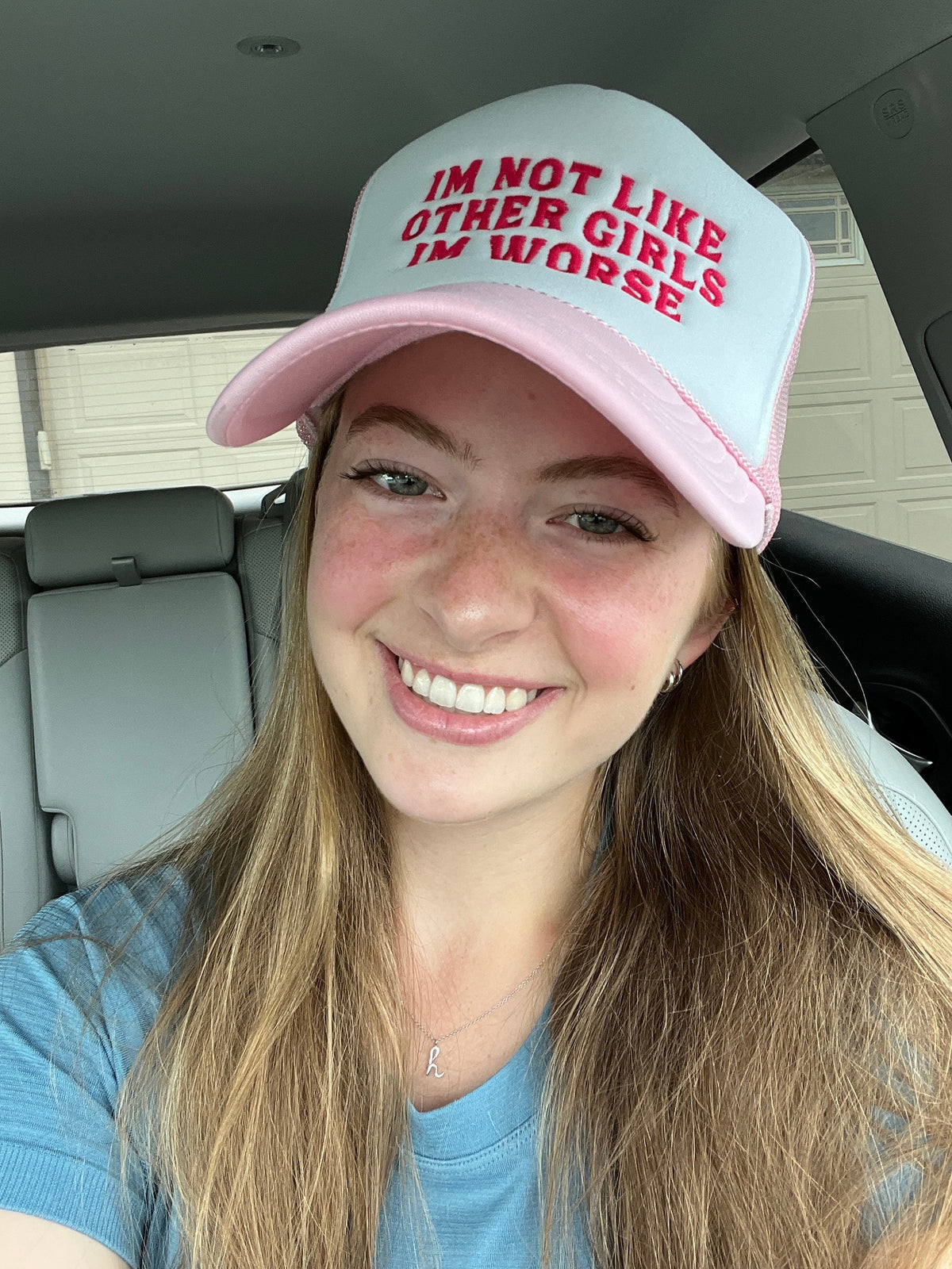 I'm Not Like Other Girls I'm Worse Embroidered Trucker Hat