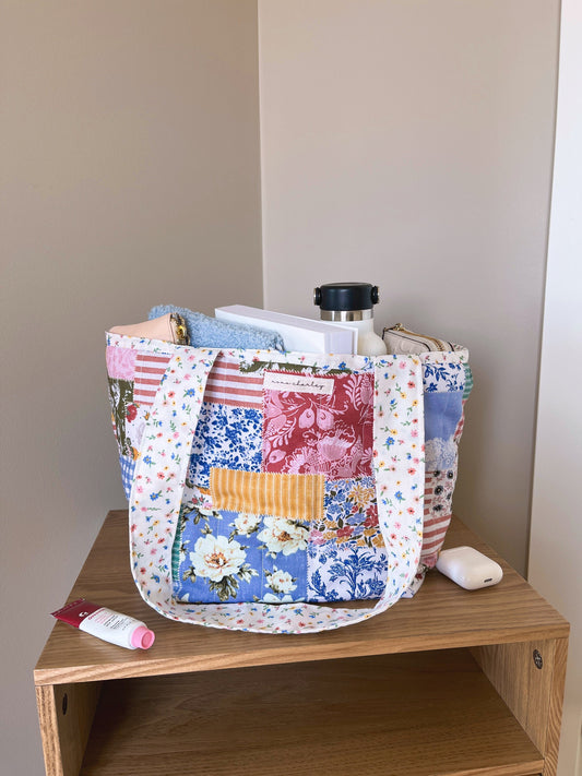 The Colorful Picnic Mini Tote Bag without Extended Straps