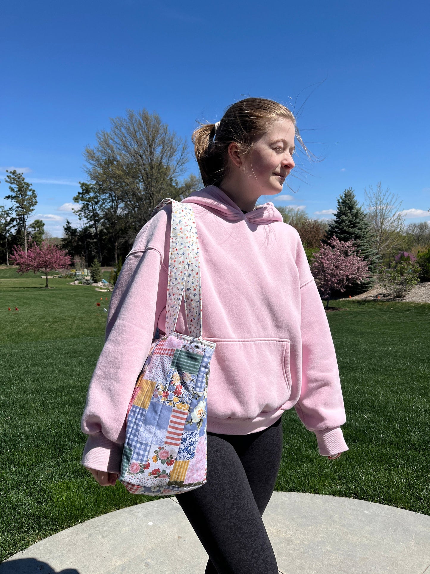 The Colorful Picnic Large Tote Bag