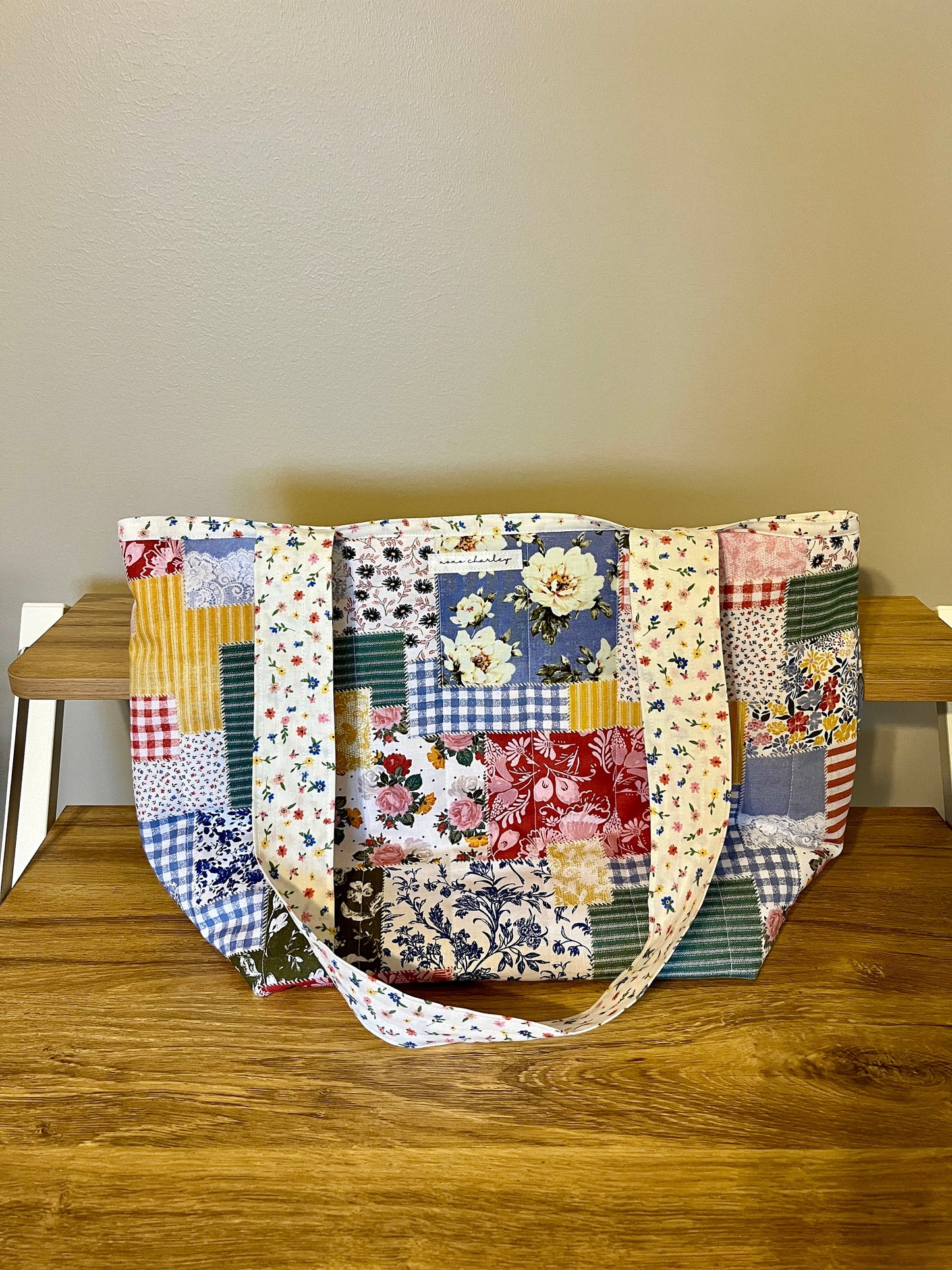 The Colorful Picnic Large Tote Bag