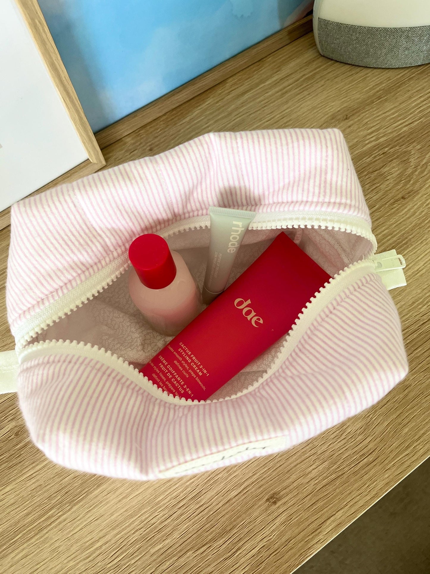 Large Quilted Makeup Bag