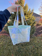 Green Patchwork Mini Tote Bag