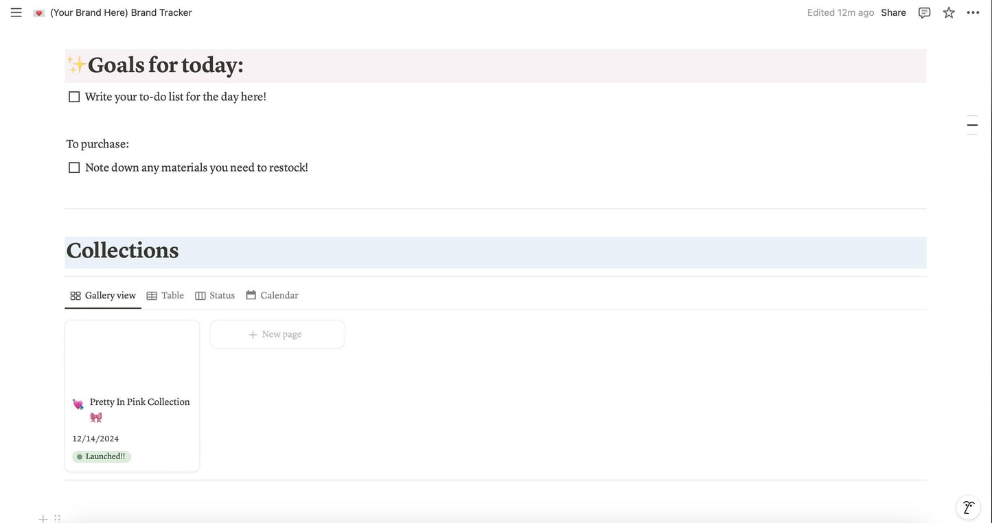 Notion Brand Developer Digital Template