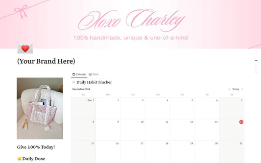 Notion Full Workspace Digital Template for Small Business