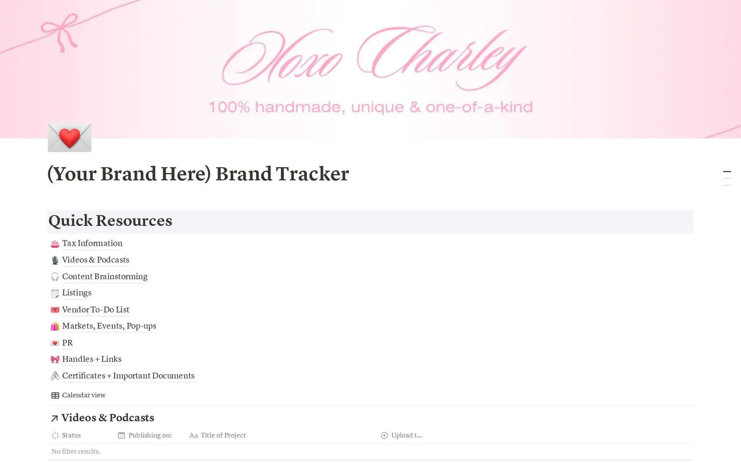 Notion Brand Developer Digital Template