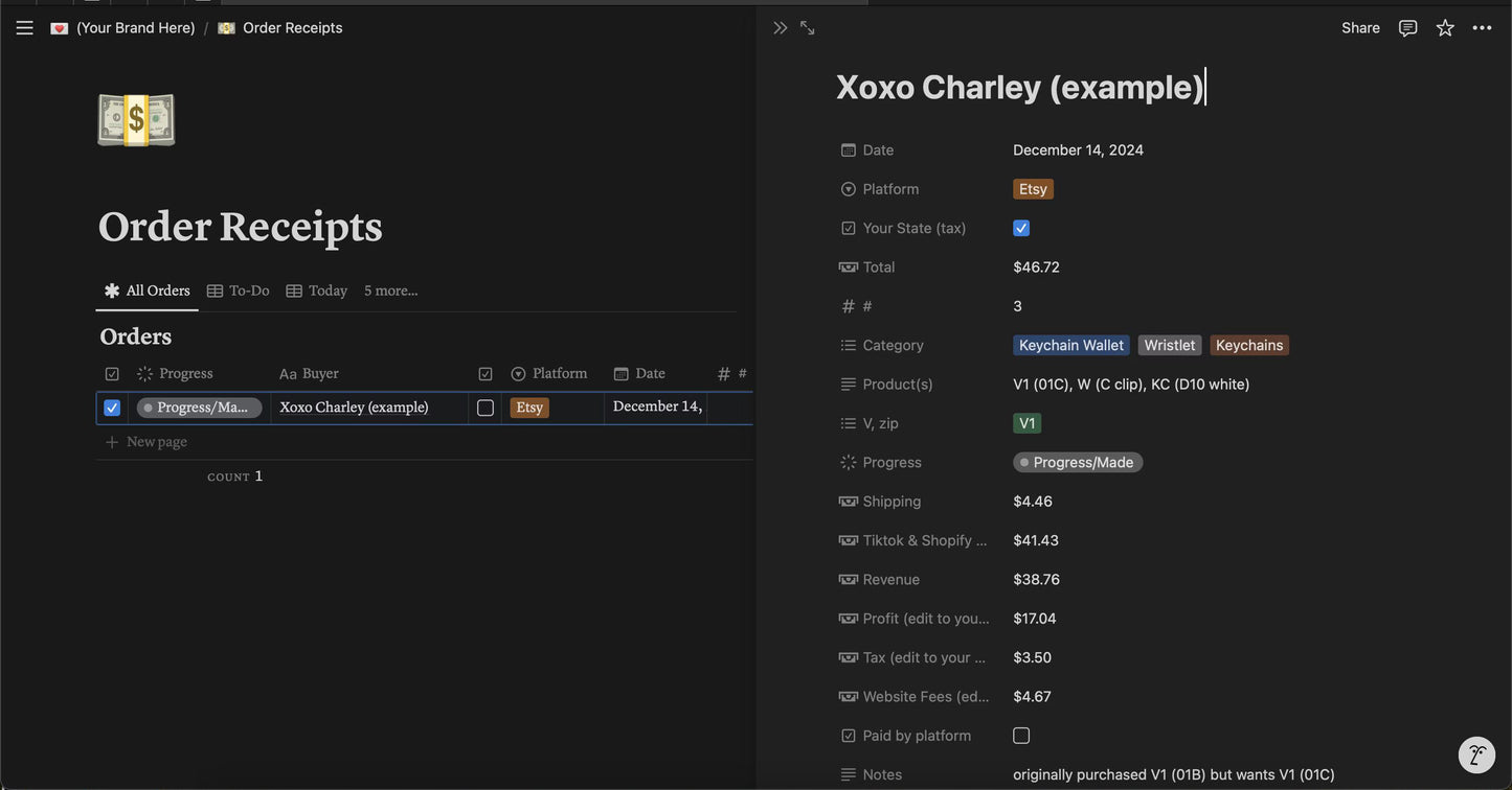 Notion Full Workspace Digital Template for Small Business