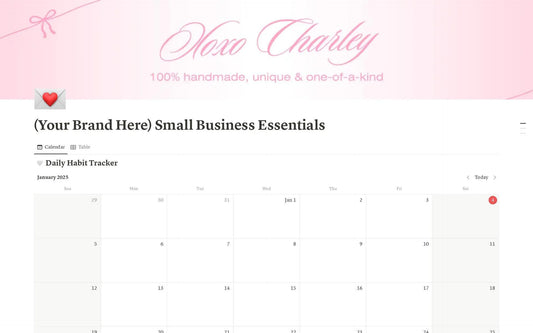 Notion Small Business Starter Pack Digital Template