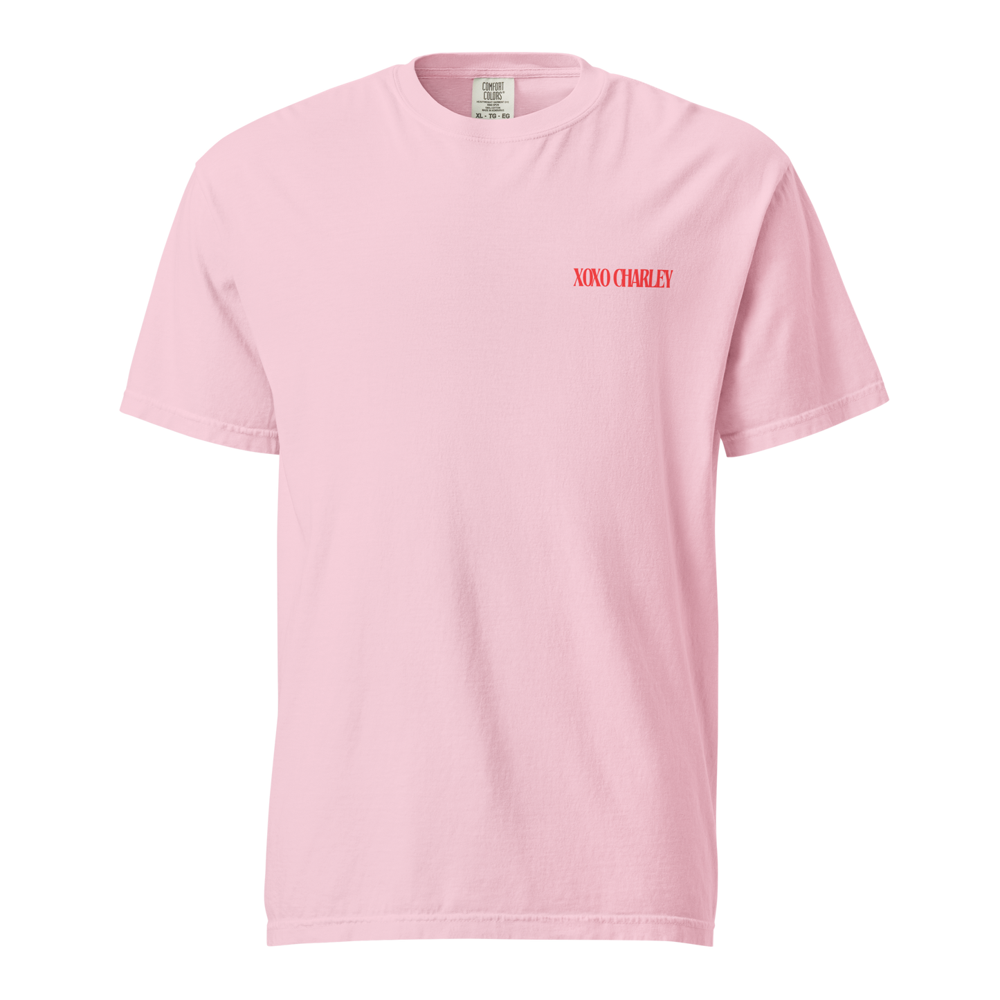"Xoxo Charley est. 2022" on Blossom Tee PREORDER